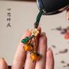 Cadena para Teléfono Móvil Caqui Ruyi Colgante Colgante Flor de Loto Bodhi Cuerda Anti-pérdida Llavero de Coche para Hombre Colgante Exquisito para Mujer