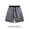 Shorts de Trabalho Finos de Verão Estilo Americano Marca da Moda Seda Gelada Masculino Solto Fresco Praia Casual Esportes Meia Calça