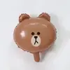 Balão de presente original de 18 polegadas para varrer ruas, desenho animado, urso marrom, coelho Connie, pato Sally, balão de alumínio, atacado
