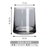 Copo de Vidro Estilo Ins Cor Trapézio Copo Doméstico de Casal para Whisky Copo para Enxaguante Bucal de Bar Hotel Copo de Cerveja Copo de Água