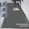 Tapete de cozinha transfronteiriço absorvente de óleo lama de diatomáceas resistente ao desgaste fácil de cuidar tapete de cozinha antiderrapante uma geração de cabelo