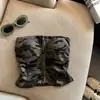 Top Feminino de Verão Sexy Camuflado com Zíper Sem Mangas Estilo Pura Luxúria Ombro a Ombro