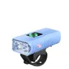 Luz para Bicicleta, Luz de Ciclismo, Carga Tipo-C, Indicador de Batería, Alto Brillo, Iluminación para Ciclismo Nocturno al Aire Libre en Bicicleta de Carretera