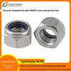 DIN985 Porca Autotravante de Nylon com Dentes Esquerdos Antirrosca Antiafrouxamento Autotravante Dentes Finos Porca M4-M20