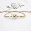 Pulsera de flor seca directa de fábrica con encaje de mariposa y estrellas, gema del tiempo, regalo para novias y parejas