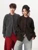Suéter cárdigan CARPEM otoño/invierno estilo retro japonés estilo miu corto, holgado y versátil para hombres y mujeres