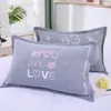 Funda de almohada de algodón puro con botones a presión, una sola pieza, adecuada para almohadas de jardín de infancia y de estudiante, 35* Algodón de gasa para niños