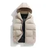 Chaleco con Capucha para Hombre Otoño Invierno Espesado Cálido Algodón Casual Suelto Hombro Caído Ropa Exterior Soporta Compra Grupal Impresión de Logo
