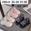 Sandalias de Verano Nuevas Dulces de Princesa para Niños, Sandalias para Niños Medianos y Grandes, Suela Suave, Sandalias para Niñas, Venta al por Mayor