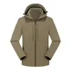 Jaqueta Soft Shell para Homens e Mulheres Primavera e Outono Roupa de Trabalho Nova Esportes ao Ar Livre Montanhismo À Prova de Vento e Impermeável com Capuz