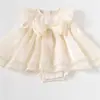 Ropa de Verano para Niños, Elegante Falda de Gasa, Vestido de Cumpleaños para Niños, Vestido de Princesa, Vestido con Lazo para Bebé Niña de un Año