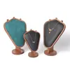 Nuevo Soporte de Exhibición de Joyería de Madera de Nogal, Soporte de Exhibición de Collares de Lujo Ligero, Accesorios de Exhibición para Puestos de Mercado