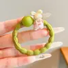 Laço de Cabelo Desenho Animado Ursinho para Meninas Alta Elasticidade Não Danifica o Cabelo Corda de Cabeça Coque de Menininha Acessório de Cabelo Elástico