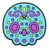 Accesorios para Zuecos Transfronterizos del Nuevo Día de Muertos Hebilla Decoración Flor para Zapato Hebilla de Zapato DIY Adorno de Zapato de Dibujos Animados Accesorios