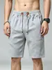 Pantalones Cortos de Algodón de Cinco Puntos para Hombre, Shorts Finos de Playa de Verano, Pantalones Cortos Deportivos Casuales de Talla Grande, Pantalones Cortos de Cinco Puntos Grandes para Hombre