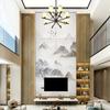 Nuevo estilo atmosférico pintura china a tinta pintura doméstica Xuan vertical pasillo pasillo vestíbulo pared de fondo mural paisaje pintura mural