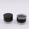 Venta Directa de Fábrica Caja Redonda para Crema de Cejas, Caja Vacía de Repuesto para Crema, Caja Transparente de Doble Capa para Sombras de Ojos, Rubor, Corrector, Iluminador, Portátil