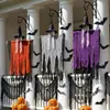 Decoraciones Colgantes de Esqueleto y Bruja de Halloween Nuevas Transfronterizas, Casa Embrujada de Fantasma Bruja Decoración de Horror Adorno de Cabeza de Esqueleto