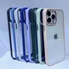 Nuevo ojo de águila de hardware para funda de teléfono móvil iPhone16 15 transparente 14 color de contraste 13 pegamento a prueba de caídas 11 cubierta protectora