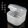 Caja Cuadrada de Almacenamiento para Desinfección de Arte de Uñas Caja para Limpieza de Cabezales de Lijado Mini Filtro de Doble Capa Engrosada Caja de Almacenamiento Multifuncional
