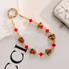 Corrente de Celular de Cristal Shishi Ruyi para Celular Feminino Exquisite de Alto Padrão Pingente de Miçangas Feito à Mão Joia de Pulso Estilo Curto