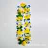 Tecido de Poliéster Havaiano Transfronteiriço Pétalas Simuladas Guirlanda Colorida Festa de Aniversário Guirlanda de Pescoço