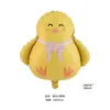 Globos de Papel de Aluminio Huevos de Pascua Conejo Pollito Formas de Dibujos Animados Decoración de Fiesta de Pascua Arreglo Globos con Forma Especial