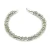 Acessórios Populares Pulseira Romana Desejo Pulseira de Cristal Feminina Liga de Zinco Strass Fornecedor Fabricante de Joias Europeu e Americano