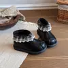 Botas Martin para Niños 2026 Otoño/Invierno Nuevo Estilo de Moda Estilo Británico para Niñas Botas de Princesa Para Bebés Botas de Caña Baja con Plus de Terciopelo