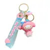 Llavero de Muñeca Sanrio de Dibujos Animados Lindos Creativo Kuromi Pareja Llavero Colgante para Coche Bolsos Venta al por Mayor