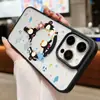 Estilo Ins Pinguim Coração Coração Adequado para Iphone17Pro Acrílico Fosco Capa de Celular Magnética 16 Fábrica de Nicho