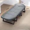 Cama plegable para descanso en la oficina de pana, sillón reclinable para siesta, artefacto para el hogar, simple, hospitalario, compañero portátil, cama de campaña