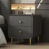 Mesita de noche nuevo modelo, estilo crema simple de madera maciza, mueble de almacenamiento pequeño y asequible, no requiere instalación, mesita lateral de dormitorio de alta gama