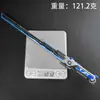 Arma Periférica Modelo Cuchillo Recto Plegable de Metal 30cm Adorno de Artesanía Metálica Peace Elite Metro Royale
