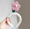 Nova Faixa de Cabelo com Flores da Primavera, Faixa de Cabelo Fofa de Pelúcia para Lavar o Rosto, Faixa de Cabelo de Celebridade da Internet, Faixa de Cabelo Masculina, Scrunchie, Acessório de Cabelo