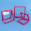 Em Estoque Colorido Transparente Filme PE Caixa Flutuante Pequenos Itens Caixa para Anel Display de Joias Caixa de Embalagem de Armazenamento