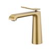 Grifo Negro para Lavabo, Grifo de Lavabo Totalmente de Cobre, Grifo Monomando Caliente y Frío para Encimera de Lavabo de Baño