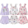 Camisola de Dormir de Verão para Meninas, Regata Dopamina de Seda Gelada, Roupa Sem Mangas para Ar Condicionado para Meninas Jovens e Mais Velhas, Roupa de Casa
