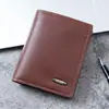 Gran Cantidad de Carteras Verticales para Hombre de PU con Puntos, Billetera Sencilla Casual para Hombre, Portatarjetas de Cartera Corta para Hombre
