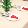Decorações de Natal, Chapéus de Natal, Chapéus de TNT, Chapéus de Natal, Capas para Talheres, Decorações para Garrafas de Vinho de Natal, Capas para Garrafas de Vinho Atacado