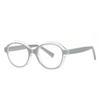 Nuevos lentes anti luz azul 2216 moda TR montura bicolor viento británico montura óptica redonda personalidad fabricantes en stock