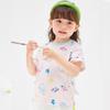 Camiseta de Manga Corta para Niña Estilo Nuevo Algodón Puro Ropa de Verano para Bebé Ropa Infantil Top de Verano para Bebé Ropa Infantil