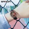 Sanda Nuevo 1074 Reloj de cuarzo para pareja con correa genial Esfera serie Rueda reloj casual para mujer al por mayor