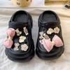 Zapatos Infantiles de Dibujos Animados, Zuecos para Niños, Pantuflas de Exterior para Niñas, Nuevos Modelos de Verano 2026, Sandalias de Playa Antideslizantes para Niños Mayores