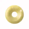 Hebilla de Seguridad de Cristal Natural Ágata Piedra Donut Accesorios de Collar Colgante Agujero Grande Círculo Joyería DIY Estilo Ins