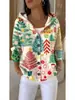 Cárdigan Sudadera con Capucha y Botones Estampado Floral Retro Transfronterizo Europeo y Americano para Mujer, Holgado, Casual, Manga Larga, Prenda Exterior