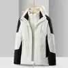 Chaqueta 3 en 1 con Capucha para Hombre Enbu Otoño/Invierno, Ropa Exterior de Marca Gruesa de Moda para Pareja