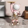 Decoração de piso de sala de estar Grandes ornamentos Astronauta Astronauta Sofá Bandeja de desenho animado Luz Presente de luxo Abertura de presente