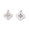 Cor Dourada Real 18K Zircônia de Preservação de Cor Inlaid Madrepérola Natural Trevo de Quatro Folhas Vintage Colar Pulseira Acessórios de Joias DIY de Alta Qualidade