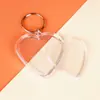 En Stock Llavero Acrílico Transparente Colgante Pequeño Marco Hueco Irregular Anillo de Colgante Personalizado Pequeña Cantidad